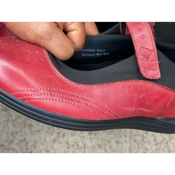 Drew Red Black Mary Jane Leather Orthopedic Comfort Shoes Size 11 M - Picture 7 of 10